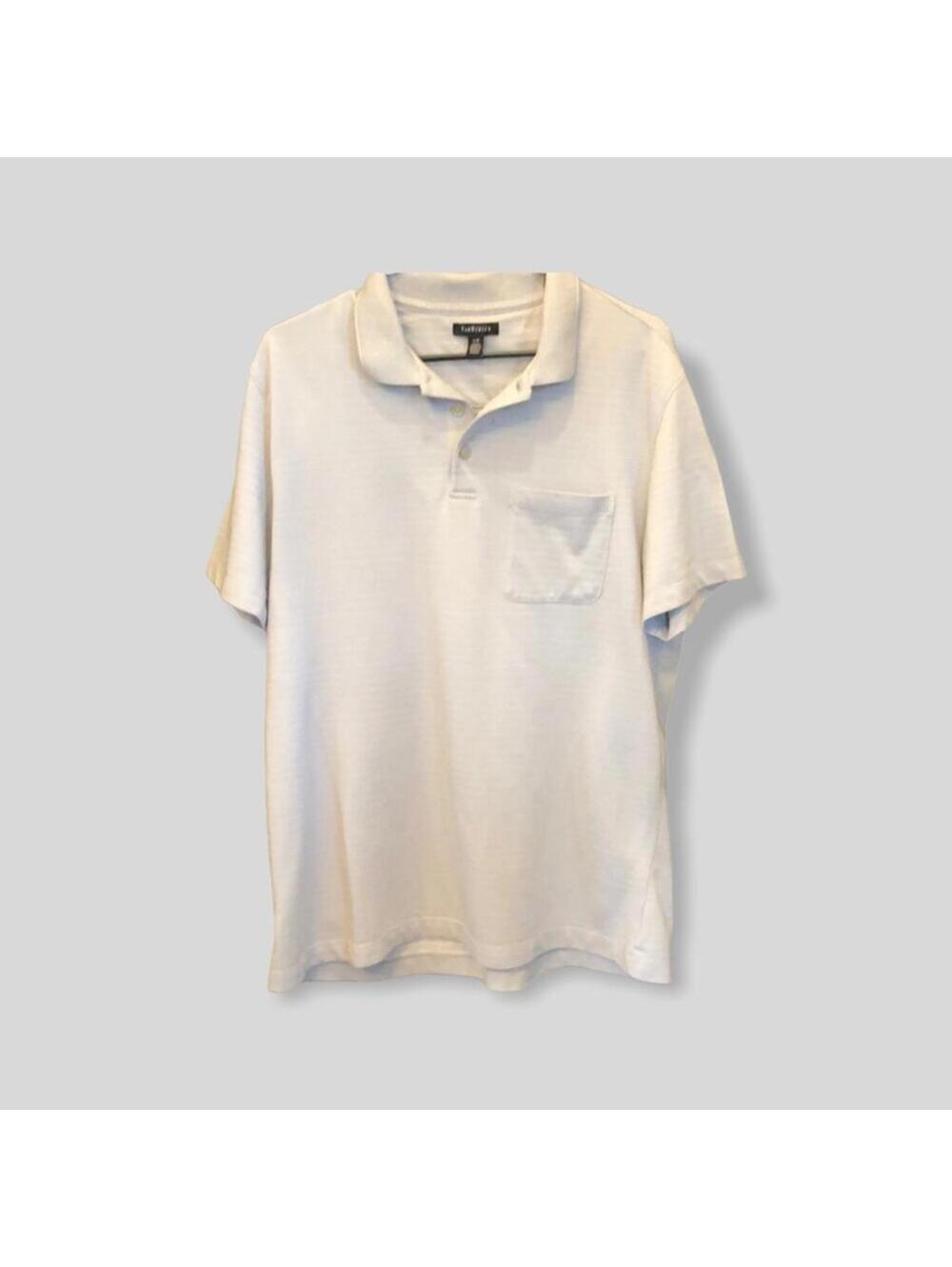 Van Heusen | Men's Light Gray Polo | Size Large | 0092